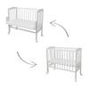 Lettino 2in1 con materasso - Bianco - Waldin