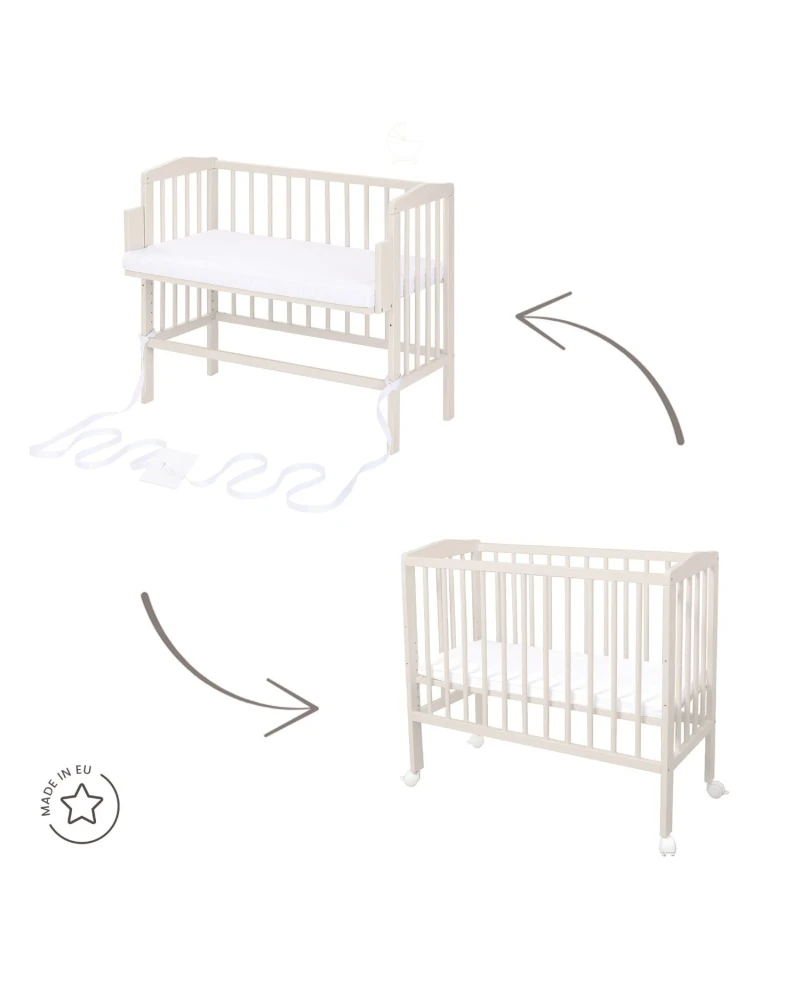 Lettino 2in1 con materasso - Cashmere - Waldin