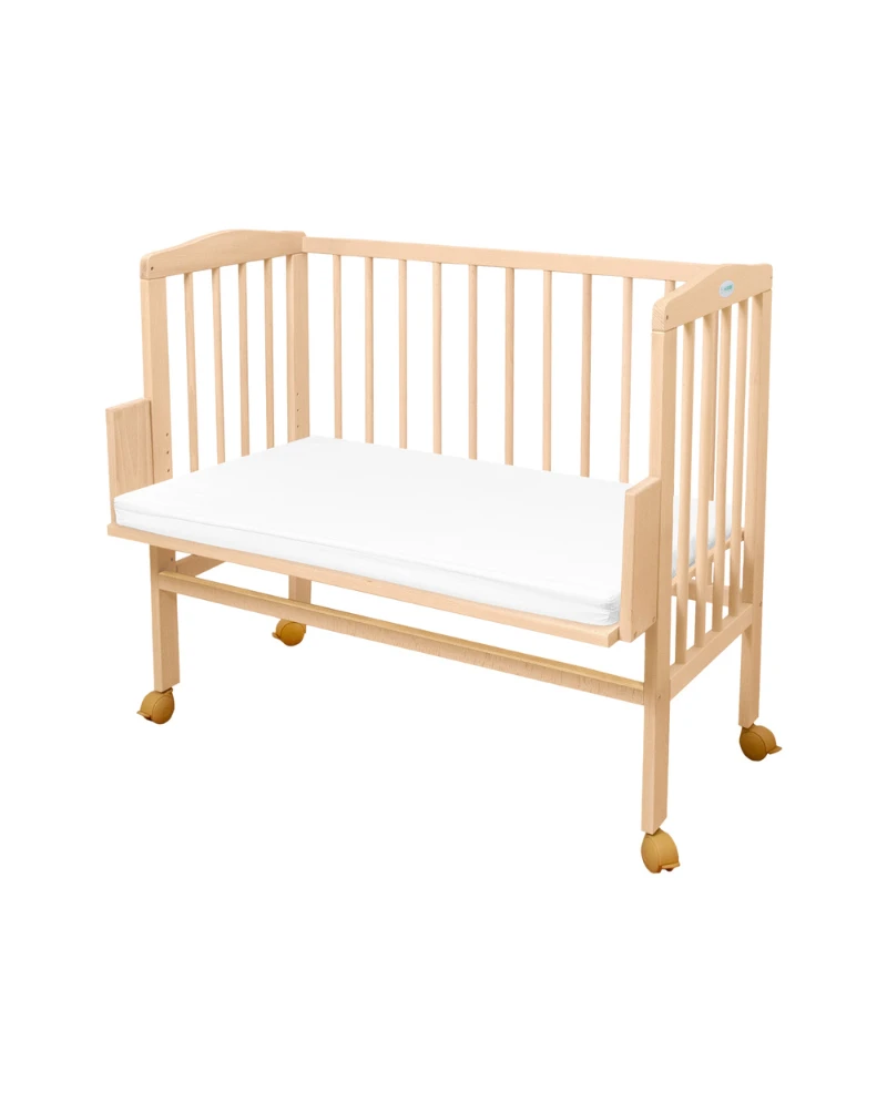 Lettino 2in1 con materasso - Naturale - Waldin