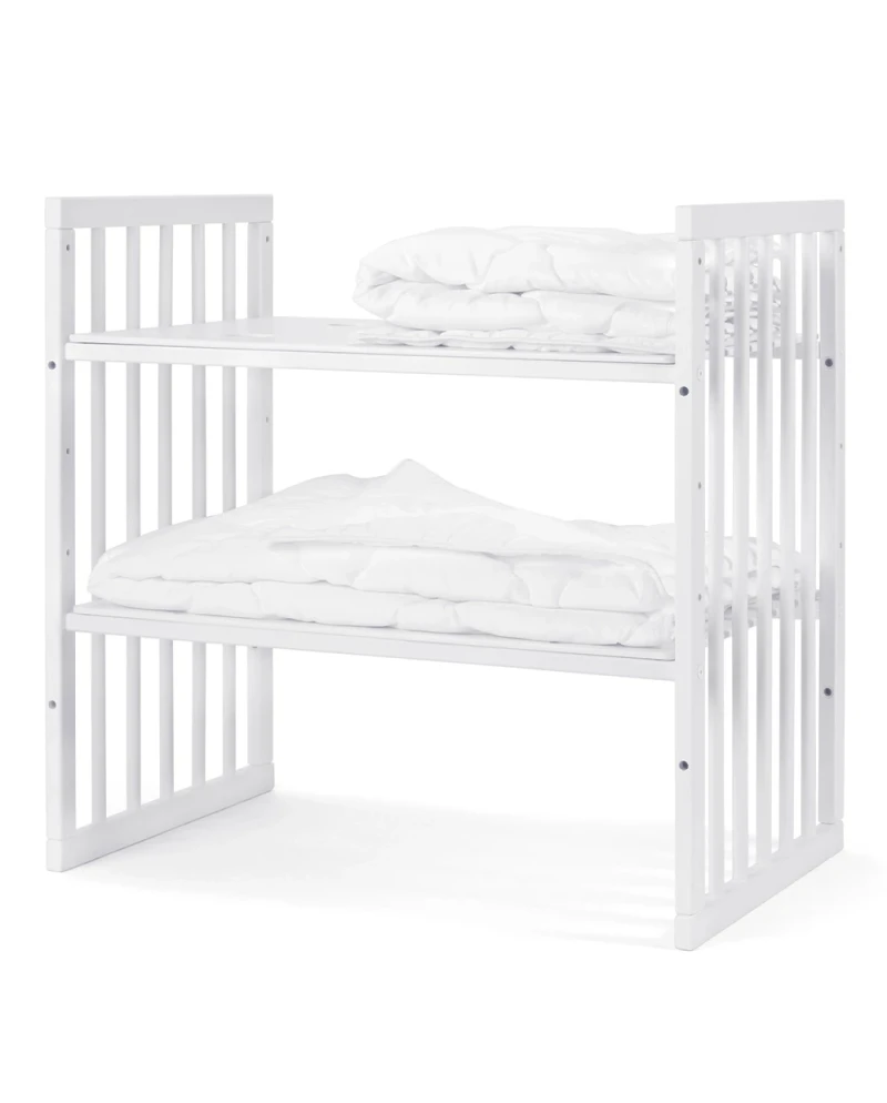 Lettino 7in1 con materasso - Bianco - Waldin