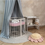 Lettino 7in1 con materasso - Cashmere - Waldin