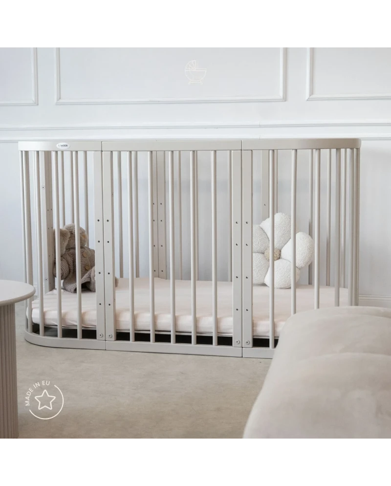 Lettino 7in1 con materasso - Cashmere - Waldin