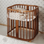 Lettino 7in1 con materasso - Vintage - Waldin
