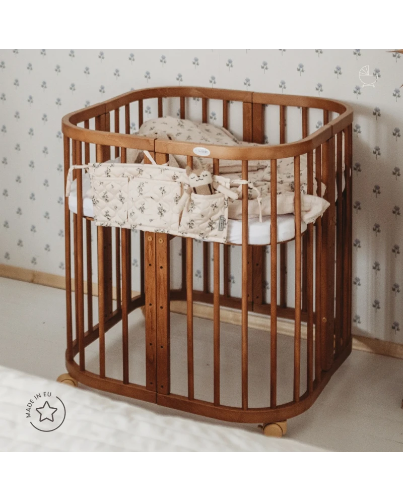 Lettino 7in1 con materasso - Vintage - Waldin