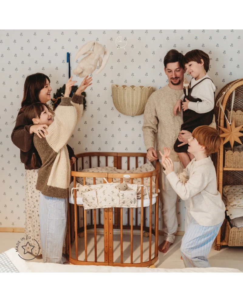 Lettino 7in1 con materasso - Vintage - Waldin