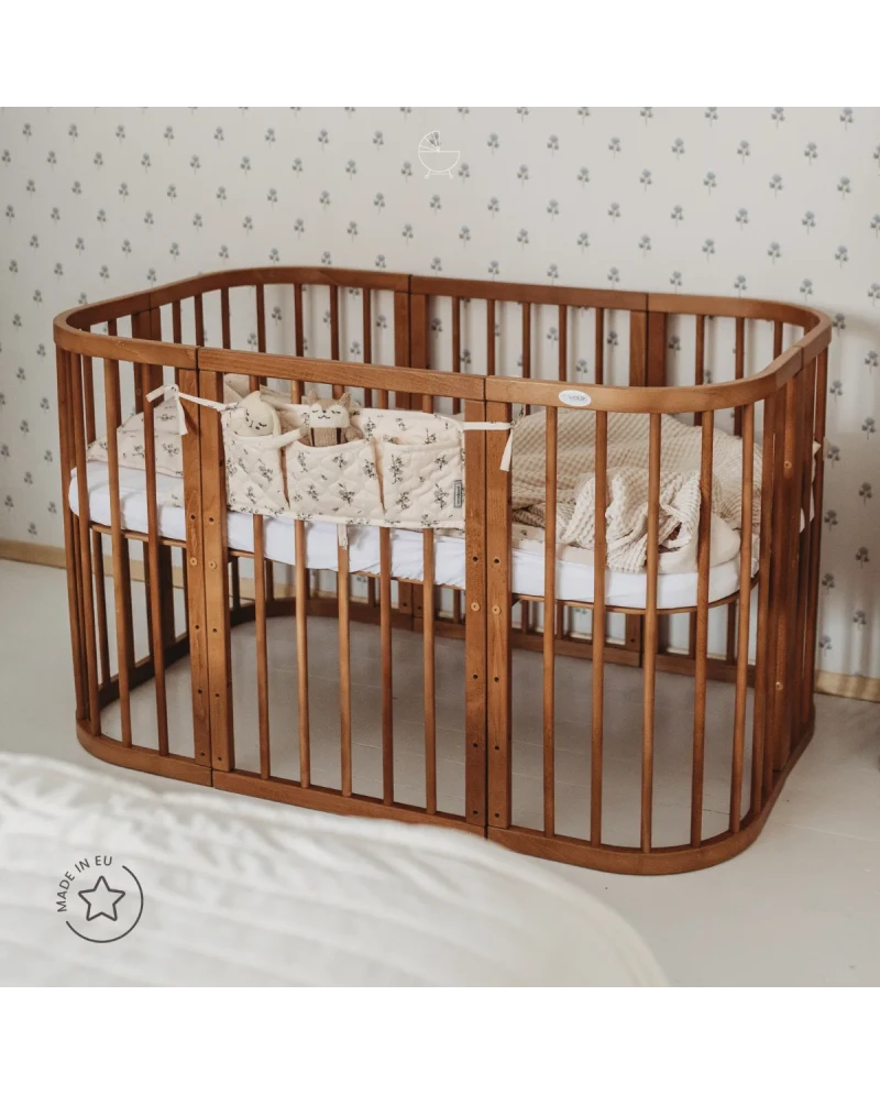 Lettino 7in1 con materasso - Vintage - Waldin