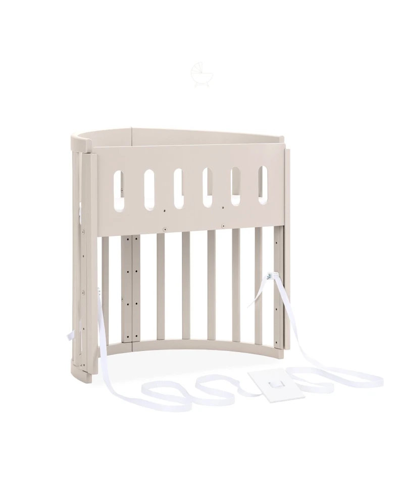 Lettino Ovale 7in1 con Materasso - Cashmere - Waldin