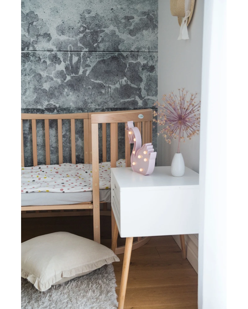 Lettino Ovale 7in1 con Materasso - Naturale - Waldin