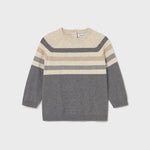 Maglione a righe grigio neonato - Mayoral