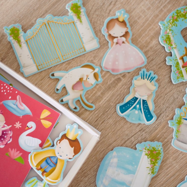 Magnetic box set. Principesse - Sassi