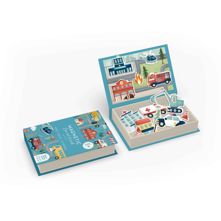 Magnetic box set. Veicoli - Sassi