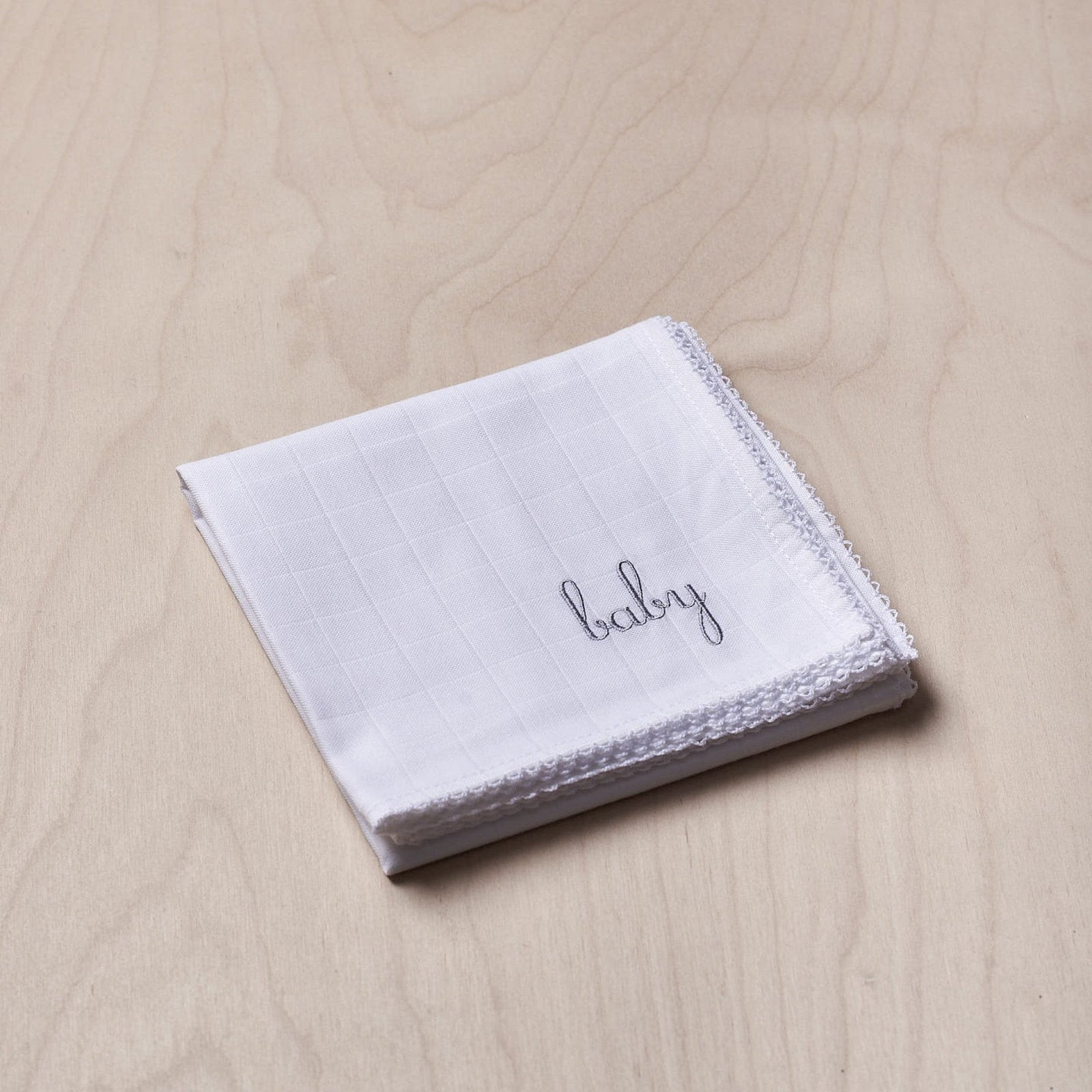 Mussola in cotone con baby ricamata in varie colorazioni - Wedoble