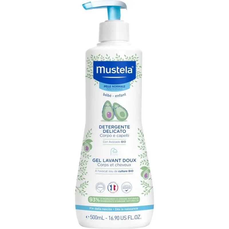 Detergente Delicato Corpo e Capelli 500 Ml - mustela