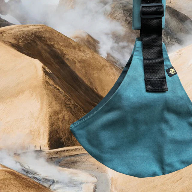 Marsupio Per Neonato Blu Oceano - Wildride