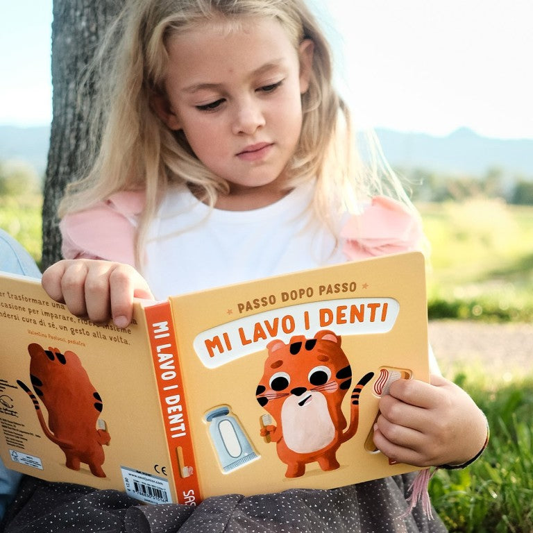 Passo dopo passo, mi lavo i denti - Sassi