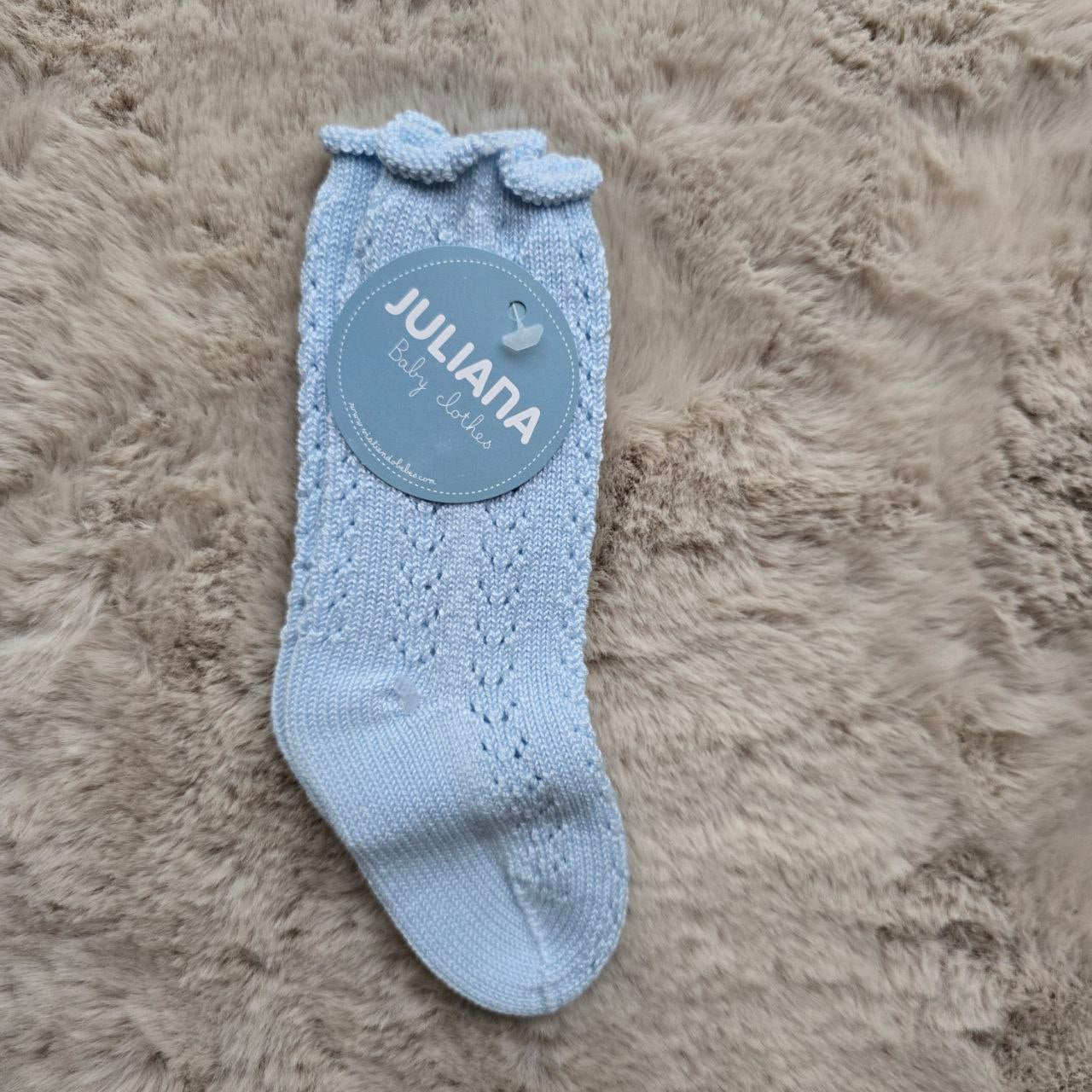 Completo 2 pezzi azzurro con pantaloncino a righe azzurre e gialle - Juliana