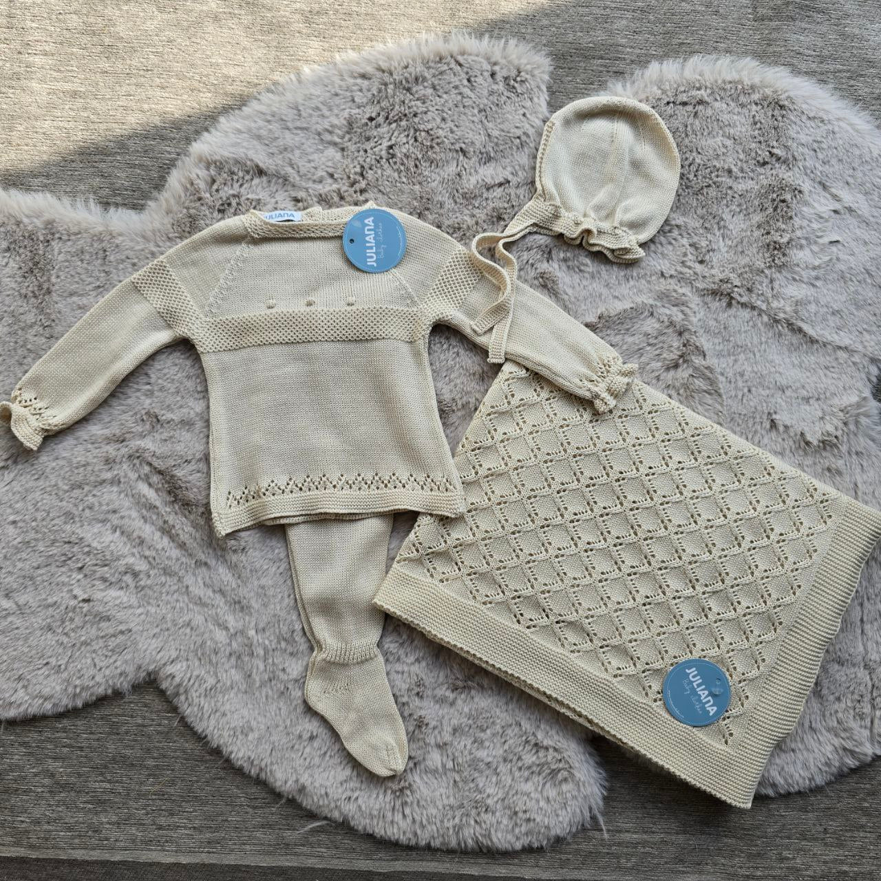 completo prima nascita beige - juliana