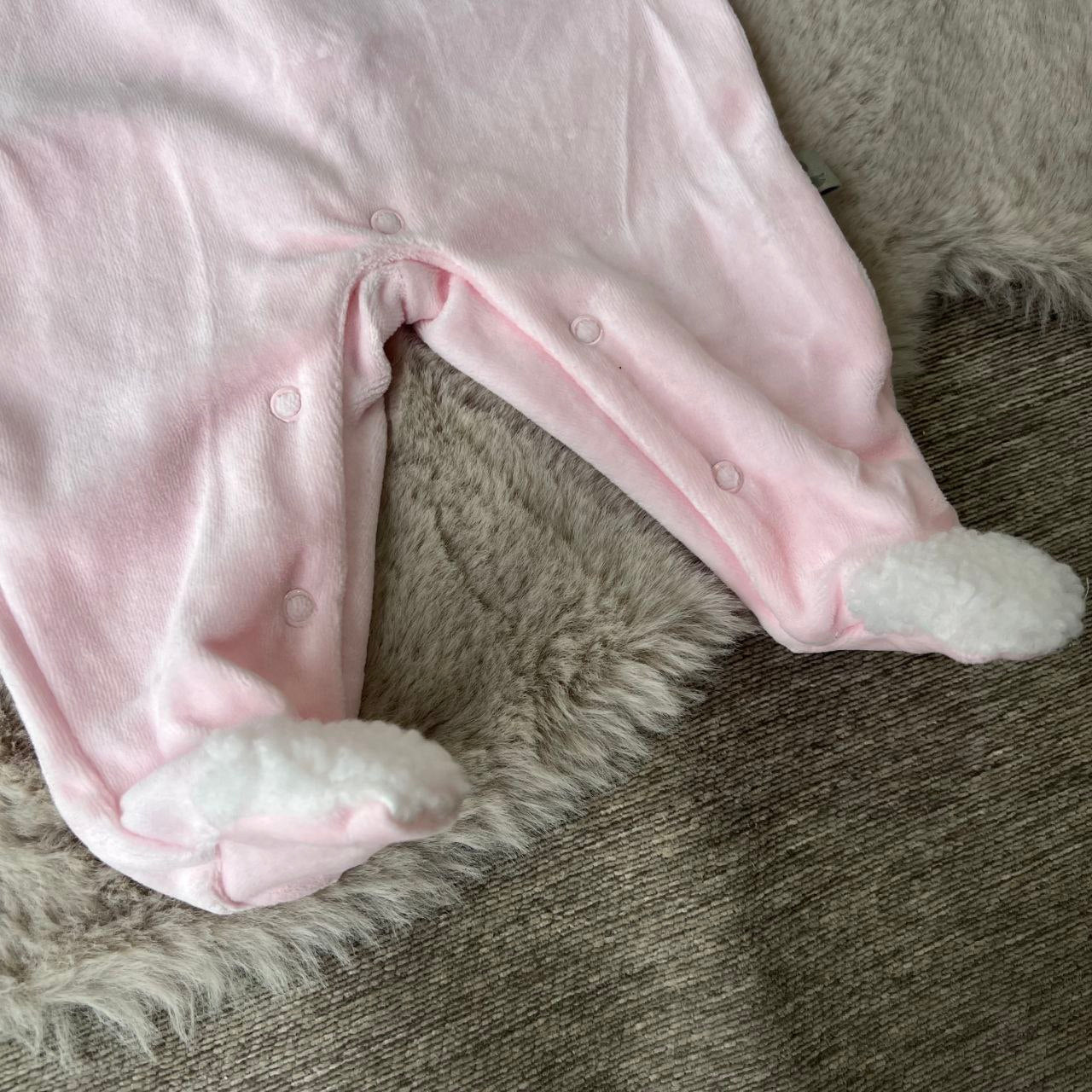 Tutina in ciniglia rosa bimba fino alla 6 mesi - Lalalù