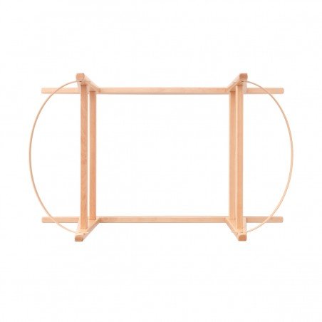 Culla vimini magia beige + base in legno natural - cambrass