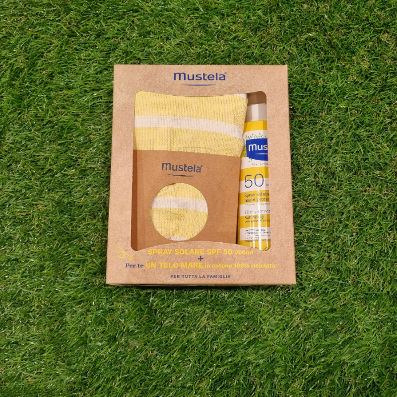 Spray solare 200 ml + Telo mare omaggio - Mustela