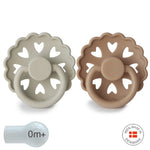 Ciucci FRIGG confezione da 2 - Dis. Fairytale - Grigio e Biscotto 0-6 Mesi