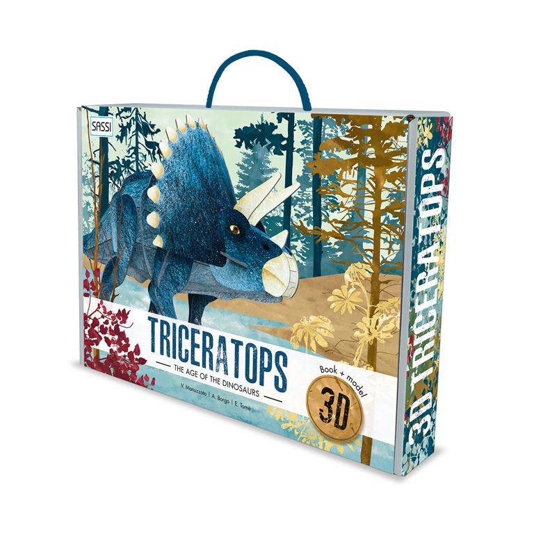 L'era dei dinosauri. Triceratopo 3D - Sassi