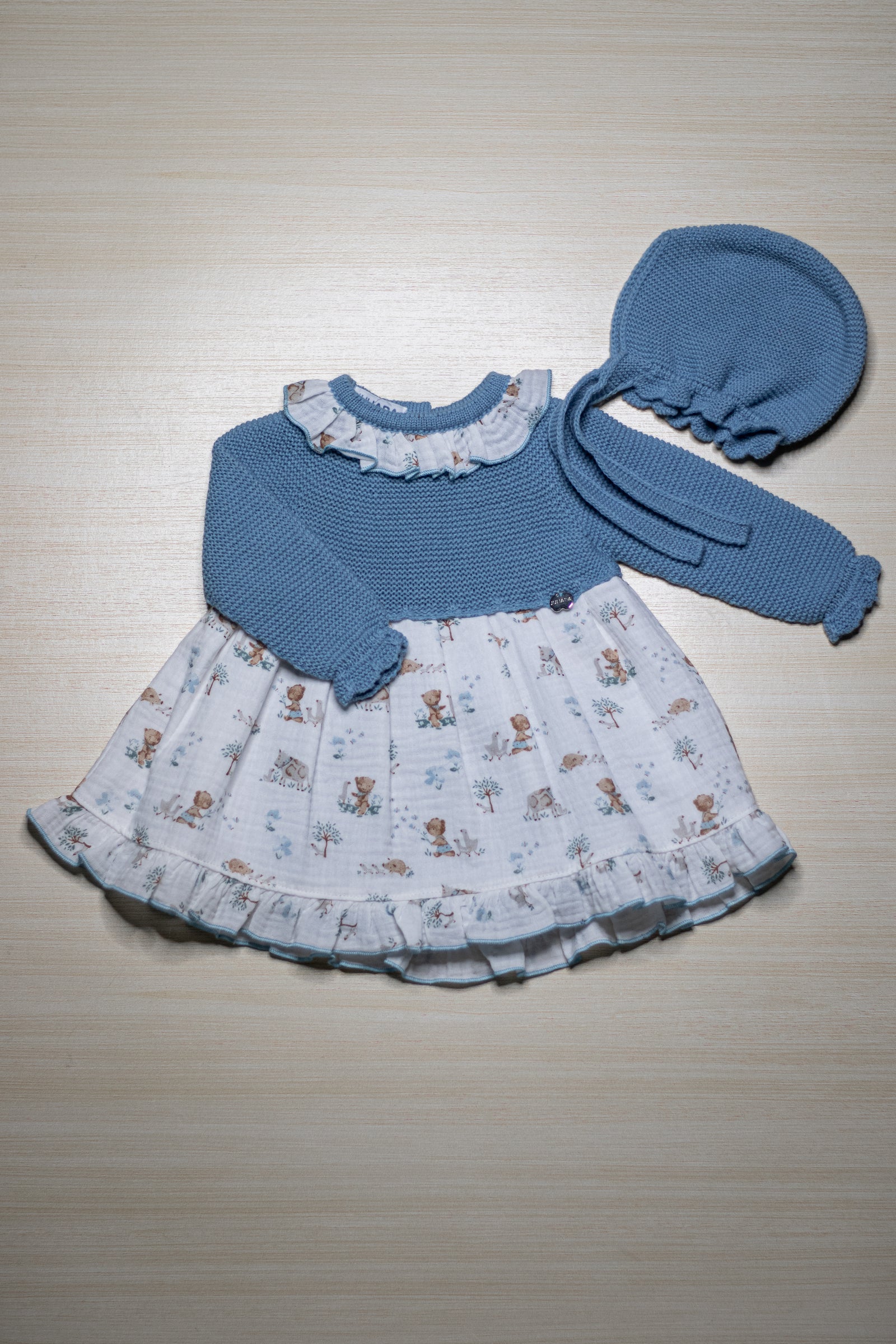 Vestitino Azzurro con Pantaloncino - Juliana