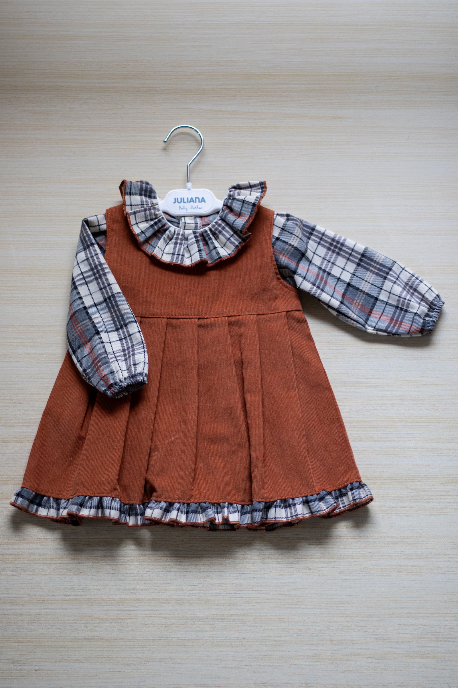 Vestitino Fantasia Scozzese con Camicia - Juliana