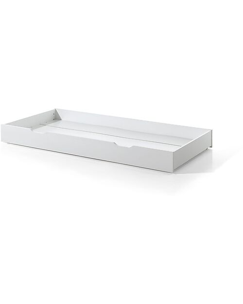 Letto Dallas - Bianco - 90 x 200 cm - Sponde su 3 Lati - con Doghe Incluse