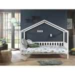 Letto Dallas - Bianco - 90 x 200 cm - Sponde su 3 Lati - con Doghe Incluse