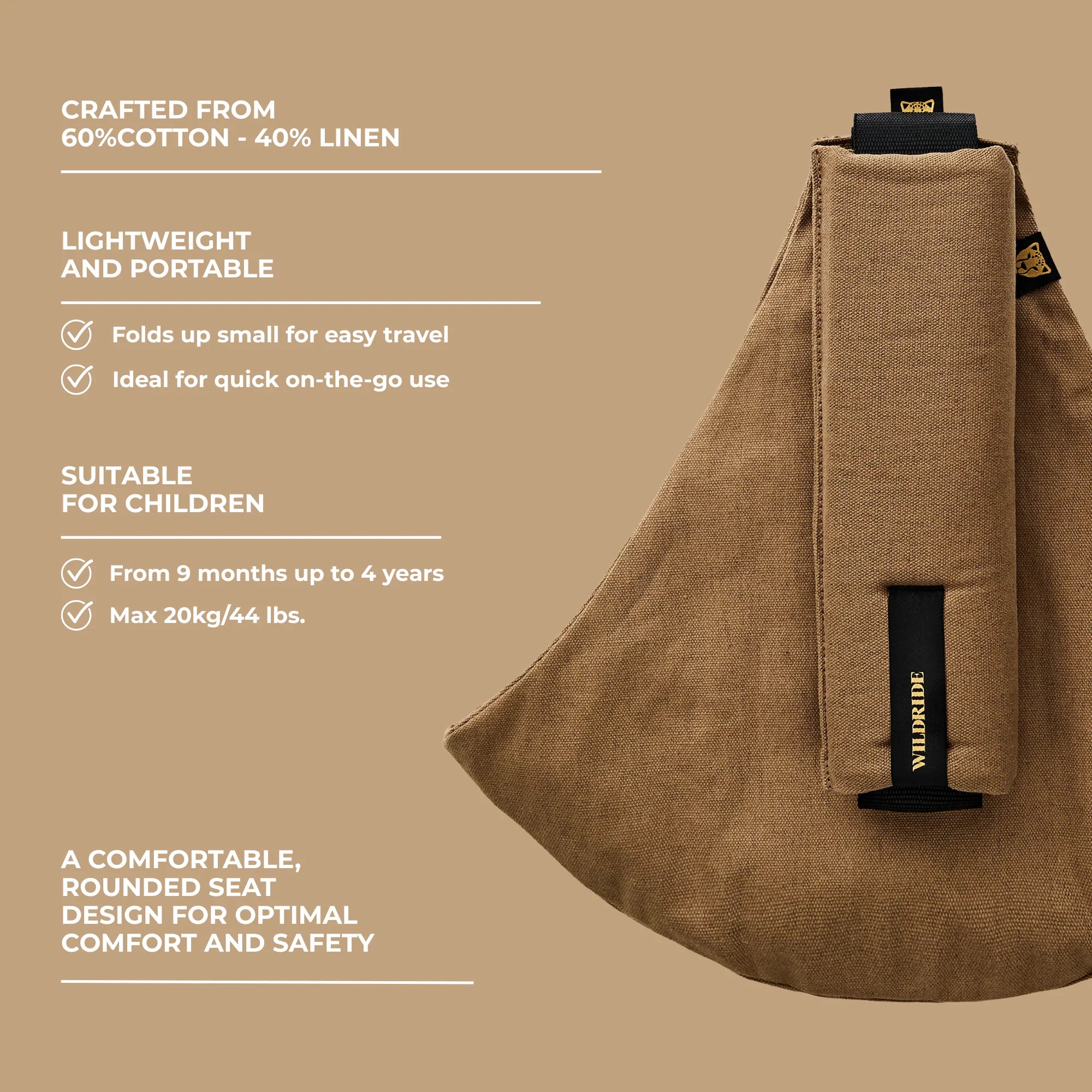Marsupio Cammello in Lino - Wildride