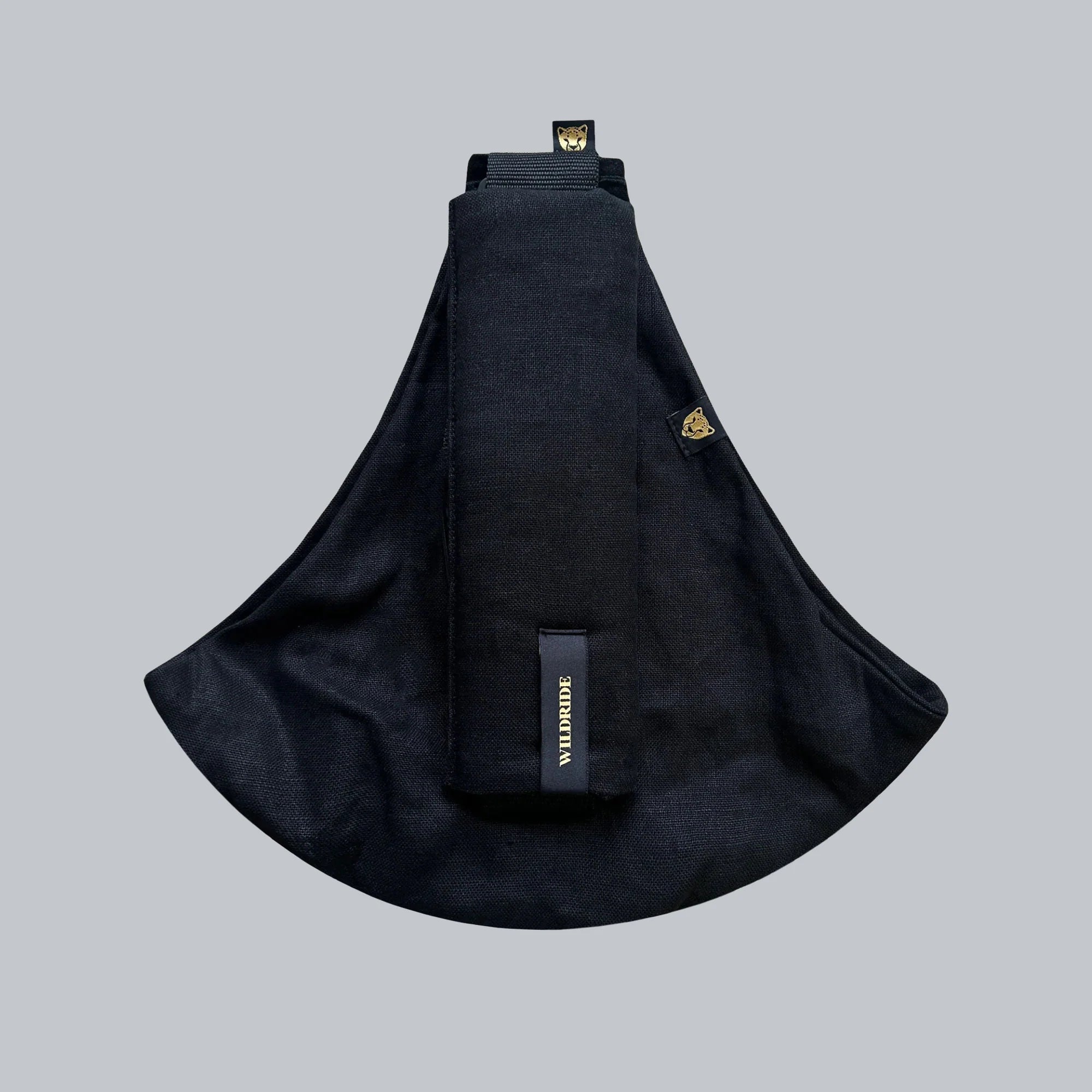 Marsupio Nero in Lino - Wildride